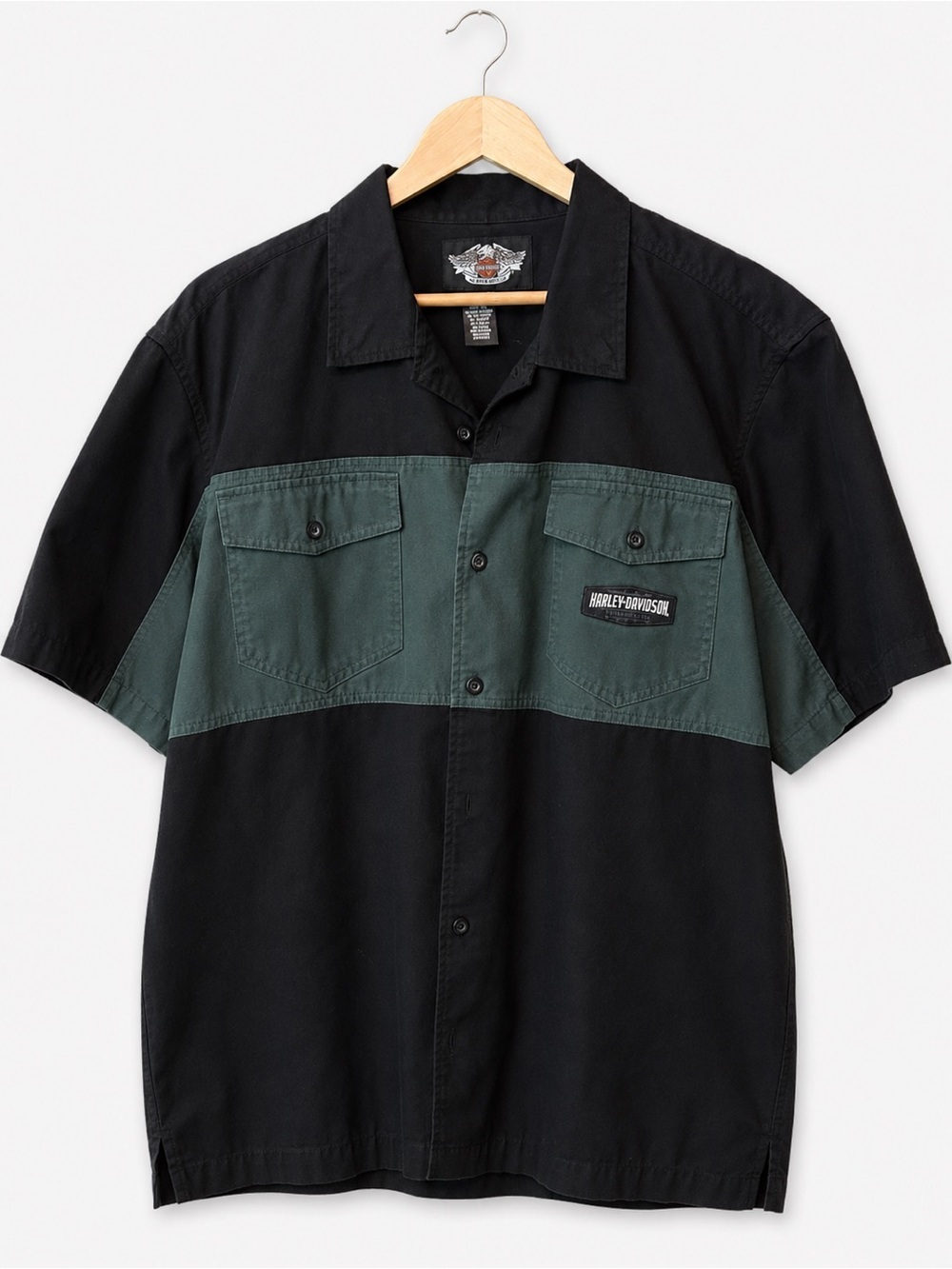 Harley-Davidson Men’s XL Short Sleeve Button-Up Work Shirt